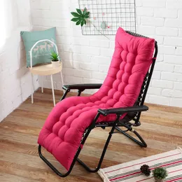 Cushion 1Pc Thick Long Seat Rattan Chair Sofa Garden Tatami Mat Recliner 210716