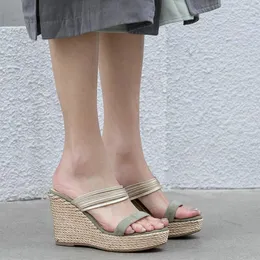 Eshtonshero Shoes Woman2021 Summer's Wedge High Heels Sandals Women Pumpsエレガントな女性サイズ3-8