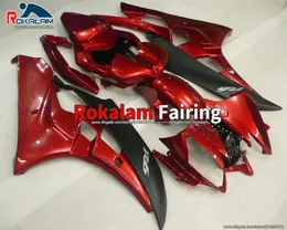 Per Yamaha YZF-R6 YZF R6 06 07 YZF 600 YZF600 2006 2007 Rosso Nero Carenature In Plastica Scafo Parti (Stampaggio Ad Iniezione)