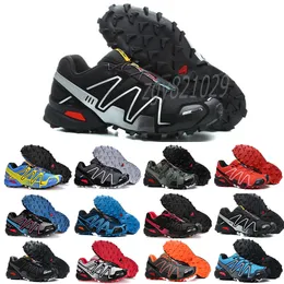 2021 Partihandel Topp Zapatillas Speedcross 3 4 CS Casual Running Skor Män Speed ​​Cross Utomhus tränare Athletic Sneakers Storlek 40-46 VB2