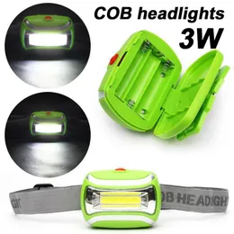 Lâmpadas de cabeça Farol da lâmpada da tocha 3.0Modes Headlamp Pesca Portátil Multicolor Super Bens Esportivos Brilhantes