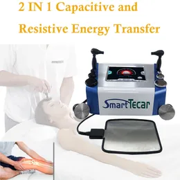Portable Health Gadgets Två handstycket Monopole Monopolar Smart Tecar Machine Tekar Sjukgymnastik för knä smärtlindring elektriska massager