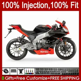 Röd silverinjektion för Aprilia RSV4 RSV1000RR RSV1000 10 11 12 13 14 15 77HM.1 RSV 1000 R RSV1000R 2010 2011 2012 2013 2015 Fairing Kit