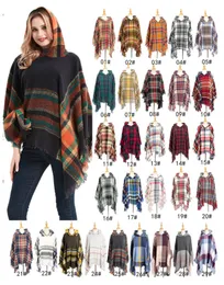 135*135*25CM Christmas green Scarves shawl ring yarn thorn wool plaid hooded cloak in spring autumn and winter Wholesale