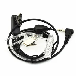 2-Wire Surveillance Headset Earpiece Earphone Mic PTT för Vertex Standard VX160 VX180 VX110 VX130 VX131 VX132 VX150 VX350-radio