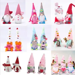 Party Decoration Faceless Dvärg Gnome Påskmors gåva Gnomes Plush Holiday för heminredning Doll Alla hjärtans dag 19 stilar