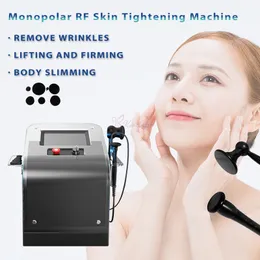 2 Handles Monopolar RF Skin Tightening Body Slimming Machine Pain Therapy Radio Frequency Beauty Equipment