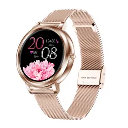 MK20 Smart Watch 2021 Full pekskärm 39mm Diameter Kvinnor SmartWatch för damer och tjejer Kompatibla med Android och iOS