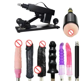 AKKAJJ Sex Furniture Thrusting Machines Gun 3XLR-Anschluss Automatisches Spielzeug für Erwachsene mit einstellbarer Geschwindigkeit