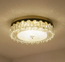 LED nowoczesny kryształowy okrągły projektant oświetlenia oświetlenia lustra zawieszenia lampina dla foyer
