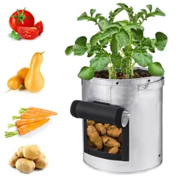 Planterare krukor potatis kruka växt växa väskor jardin plantering väska hem trädgård frukt tyg växter växer fuktgivande 7/10 gallon