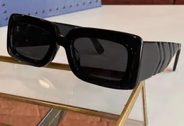 Solglasögon svart grå rektangel 0811 Marmont Quilted Ladies Fashion des de Soleil UV400 Skydd Eyewear med Box Mens Sunglassess Märke