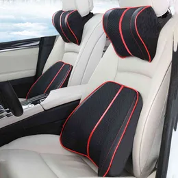JINSERTA 3D Breathable Car Headrest Neck Auto Accessories Memory Foam Seat Cushions Back Head Restraint Travel Pillow