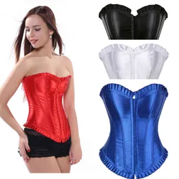 NXY Sexy Zestaw Corsé Overbad Para Mujer Diamantes de Imytación Satén Con Corpiño Disfraz Showgirl Top Lencería Corset Burlesque Talla Gran 1130