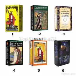 Hurtownia Waite 78 arkuszy / zestaw Shadowscapes Tarot Deck Board Game Game z kolorowym pudełkiem w wersji 6 stylów