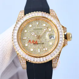 RX-009 Montre De Luxe Mens Zegarki Automatyczne Ruch maszyny 316L Fine Steel Case Diamond Watch Wristwatches