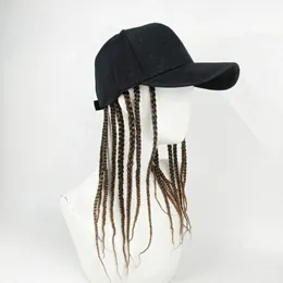 Kaski motocyklowe Lato Unisex Lady Men Baseball Cap Hat z Dreadlocks Wig Hip-Hop Punk Hair Universal Personal Shape