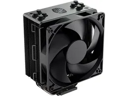 Cooler Master Hyper 212 Black Edition Fan CPU Air Cooler, Silencio FP120 , 4 CDC 2.0 Heatpipes, Anodized Gun-Metal Black, Brushed Nickel Fins for AMD Ryzen/Intel LGA1200/1151