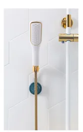 Decorative Objects & Figurines Shower Head Holder Household Rotatable Wall-Mounted Handheld Showerhead Bracket Blackish Green/Yellow Blue