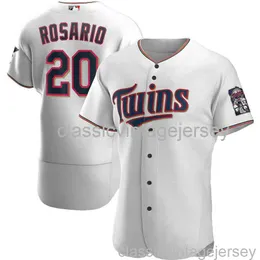 Eddie Rosario #20 Beyzbol Forması XS-6XL Dikişli Erkek Kadın Gençlik Beyzbol Forması