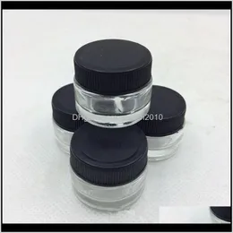 Storage Boxes Bins Custom Small 5Ml Transparent Tempered Container Unbreakable Oil Concentrate Glass Jar For Wax Dab Bho Cosmetic Hi9Z Tsbfz