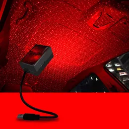 Toit de ciel étoilé de voiture toit de voiture étoile veilleuse double couleur LED activée par le son souffle à rotation automatique ciel étoilé galaxie lampe projecteur d'ambiance de fête