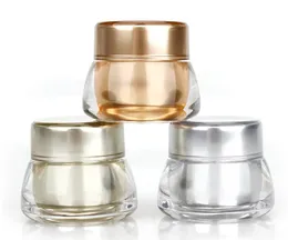 Acrylic Plastic Jars 7ml Small Empty Packing Bottles Face Cream Lip Balm Mini Sample Container Eye
