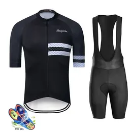 Cykeltröja 2021 Triathlon Men Cycling Set Short Sleeve Breattable Mtb Maillot Ropa Ciclismo Summer Cykelkläder