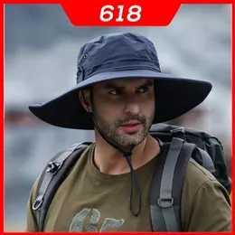 Açık Hava Şapkaları Yaz Güneşlik Balıkçı Şapkası Erkekler Güneş Koruması ve UV Big Maşallı Buzlu Su Geçirmez Hızlı Kurutma