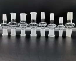 Bong de vidro Adaptador suspenso Cachimbos de água transparente 14,4 mm 18,8 mm Conversor de tamanho de junta macho para fêmea 10 mm 14 mm 18 mm Disponível para acessórios de fumaça para tubos de água