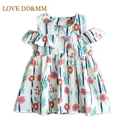 Aşk DDMM Bebek Kız Rahat Elbiseler F Giyim Parti Kıyafetleri Çocuklar Tiki Kostümleri Vestido Prenses Elbise 210715