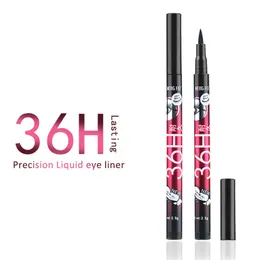 Schwarzer 36H Schnelltrocknender wasserdichter flüssiger Eyeliner-Stift Langlebiger glatter Bleistift Nicht blühendes Make-up Kosmetik 24 Stk