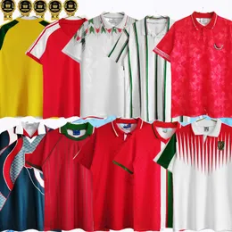 1990 1992 1993 1994 1995 1996 1998 Walia Retro Soccer Jersey 95 96 Giggs Hughes Saunders Rush Boden Speed ​​Vintage Klasyczna Koszula piłki nożnej 1983