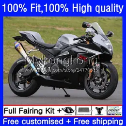 Suzuki K5 GSX-R1000 için Enjeksiyon Kalıbı Kaporta 1000cc 2005 2006 Moto Vücut 26NO.90 GSXR 1000 CC GSXR1000 2005-2006 Gri Gümüş GSXR-1000 05 06 100% Fit OEM FUARLARI