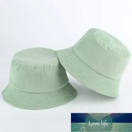 Blank Corduroy Bucket Hat For Women Spring Autumn Plain Men Panama Outdoor Hiking Beach Fishing Cap Sunscreen Female Sunhat Bob Factory price expert design Quality