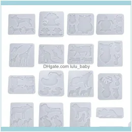 Imballaggio Display Jewelryresin Cristallo Decorazione epossidica Ciondolo Portachiavi Casting Sile Stampo Fai da te Artigianato Creazione di strumenti Nave Sacchetti di gioielli