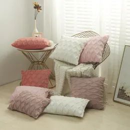 Rombus plush Pillow Cover Geometric Decorative Brohd Case Soft Coose Dofa Dipa Diseciion Nordic Home Spring Decor Decor/Decorative