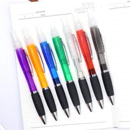 Spray Pen Ballpoint Pen Plastikowe Spraye Perfumy Długopisy Długopisy Alkoholowe Długopisy 7 Kolory Materiały biurowe T3I51119