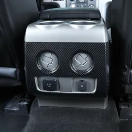 Задняя крышка кондиционера из углеродного волокна, накладка на выпускное отверстие для Ford F150 Raptor 09-14, аксессуары для интерьера 331u