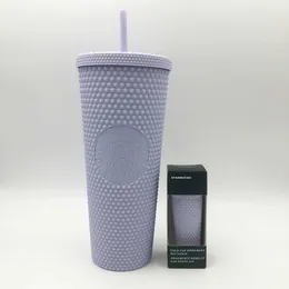 Starbucks 2021 Matte Lilac Studded Winter Holiday Tumbler 24oz Cup & Ornament