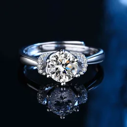 S925 Silver Voice Live Direct Jane Moore Diamond Ring Love True Tiktok Wedding