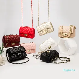 Torebki damskie HBP Klasyczne mini torby Klapa Kwadratowe PU Skórzane łańcuszki Diamentowa krata Nić Torebki Crossbody Totes