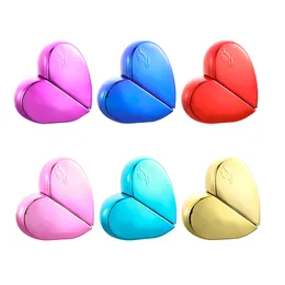 Nbyaic 50pcs Love heart shape perfume bottle 25ml portable stained glass liner sub-bottling spray bottle empty bottle