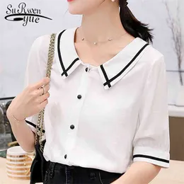 النساء قمم Blusas موهير دي مودا كيميزيه فام البلوزات camisas camisa femenina عارضة بلوزة الصلبة 4823 50 210427