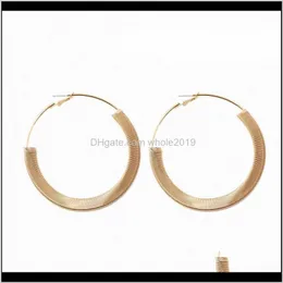 Hie Drop Delivery 2021 Trendy Multicolore Acrilico Oro Metallo Grande Cerchio Grande Cerchio Liscio Orecchini Brincos Loop Per Gioielli Donna 86Xw# Gpxj