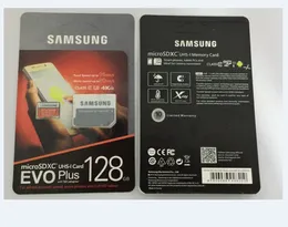 Entrega DHL 8GB/16GB/32GB/64GB/128 GB/256 GB de alta qualidade Samsung Evo+ Plus Micro SD Card U3/Smartphone TF C10/Cartões de armazenamento de gravadoras Cartões 95MB/S
