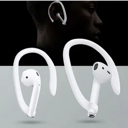Ganchos de ajuste seguro para earhooks protetor para apple airpods fone de ouvido sem fio acessórios silicone esportes anti-perdidos gancho de ouvido
