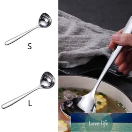 Stainless Steel Long Handle Soup Spoon Round Dinner Spoons Tableware Dinnerware Kitchen Cooking Utensil Tool