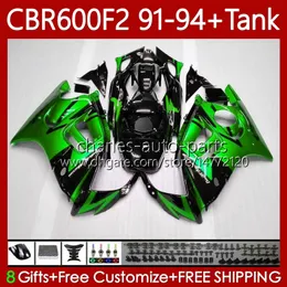 OEM Fairings For HONDA CBR 600 CBR600 F2 FS CC 600FS 600F2 1991-1994 Light green 63No.300 Bodys CBR600FS 600-F2 1991 1992 1993 1994 CBR600F2 600CC 91 92 93 94 Bodywork