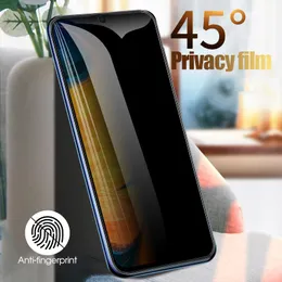 Tampa completa de vidro temperado do protetor anti -tela para o Galaxy A10 A10S A20 A20S A30 A30S A40 PRIVACIO